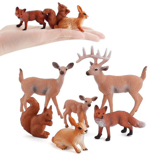 Simulated Animal Reindeer Squirrel Red Fox Animal Model
